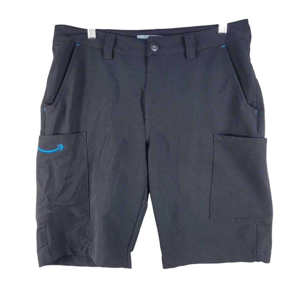 Amazon Cargo Shorts Men's Size Medium Black Employee Uniform Utility Pockets
